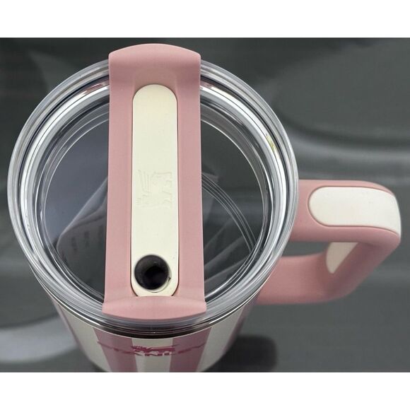 Stanley Quencher H2.0 FlowState Tumbler 40oz, Peach Whip Cabana Gloss - Picture 3 of 4